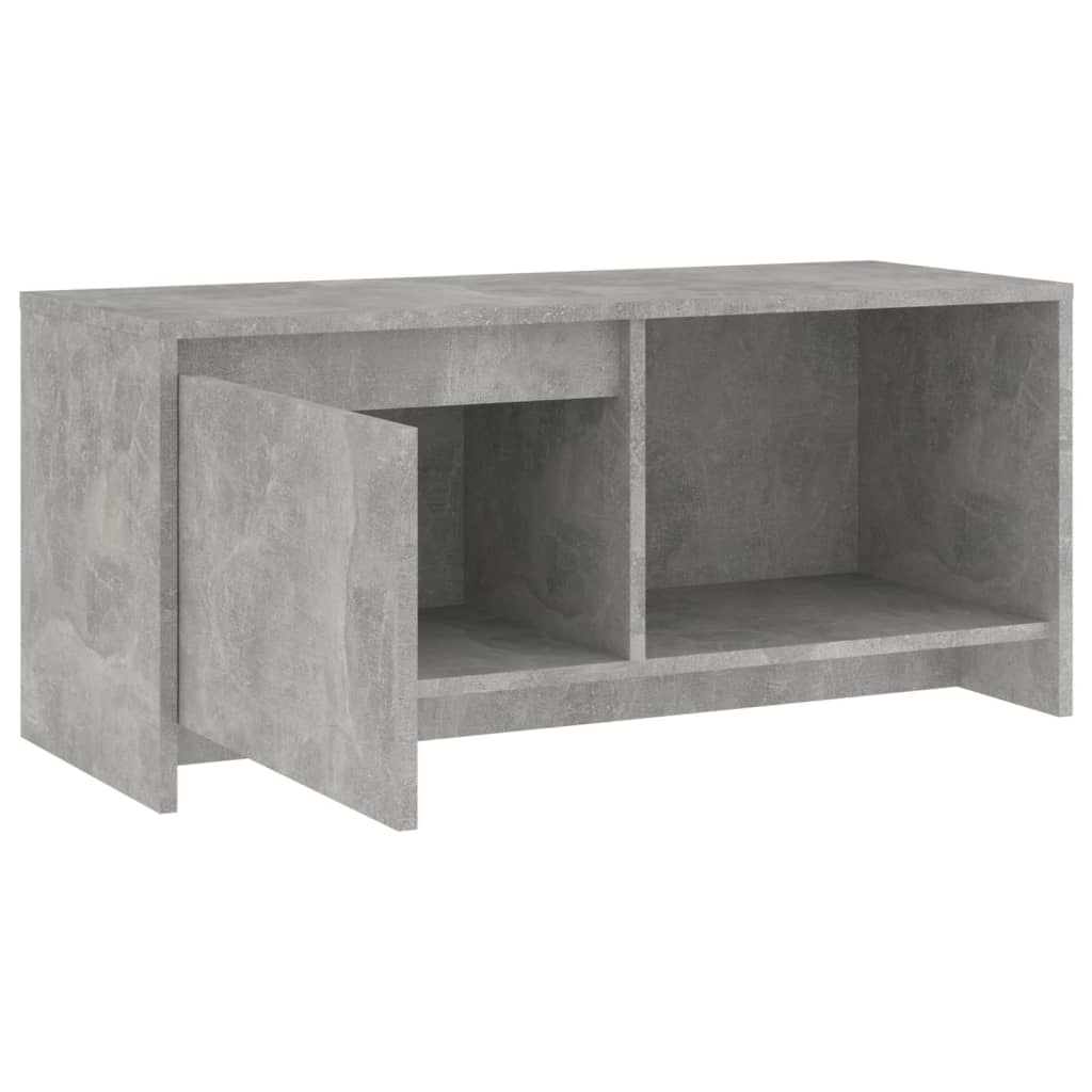 Mobile TV Grigio Cemento 90x35x40 cm in Truciolato 809786