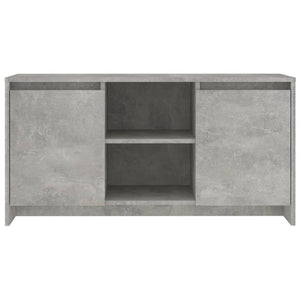 Mobile Porta TV Grigio Cemento 102x37,5x52,5 cm in Truciolato 809795