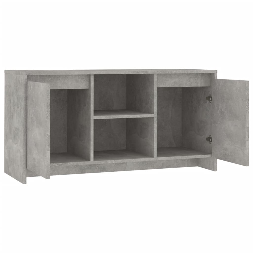 Mobile Porta TV Grigio Cemento 102x37,5x52,5 cm in Truciolato