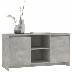 Mobile Porta TV Grigio Cemento 102x37,5x52,5 cm in Truciolato 809795
