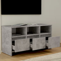 Mobile Porta TV Grigio Cemento 102x37,5x52,5 cm in Truciolato 809804