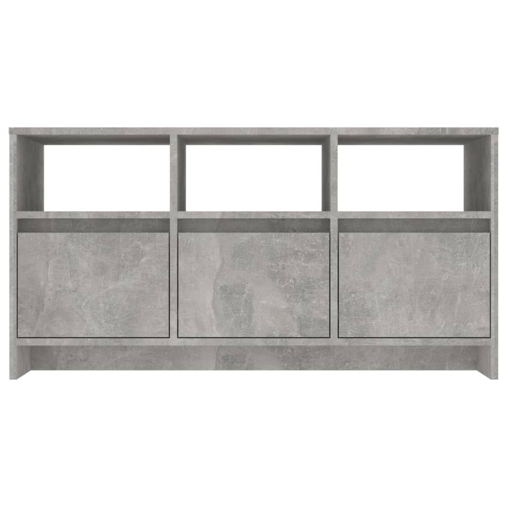 Mobile Porta TV Grigio Cemento 102x37,5x52,5 cm in Truciolato 809804
