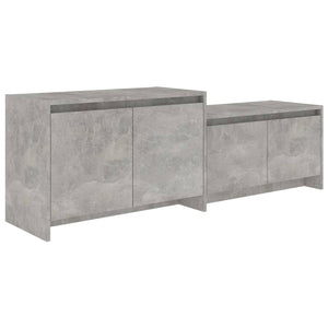 Mobile TV Grigio Cemento 146,5x35x50 cm in Truciolato 809813
