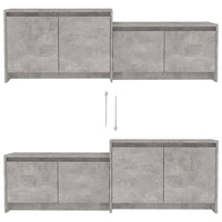 Mobile TV Grigio Cemento 146,5x35x50 cm in Truciolato 809813