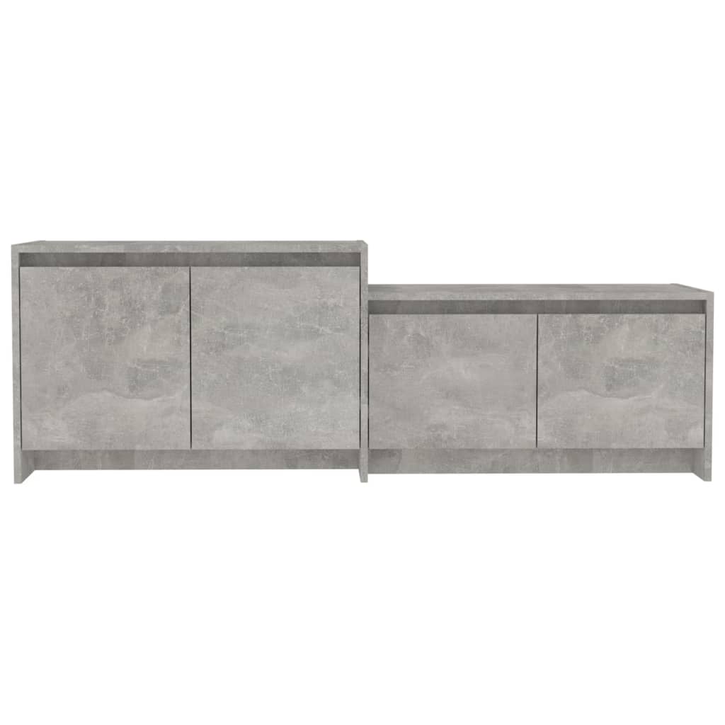 Mobile TV Grigio Cemento 146,5x35x50 cm in Truciolato 809813