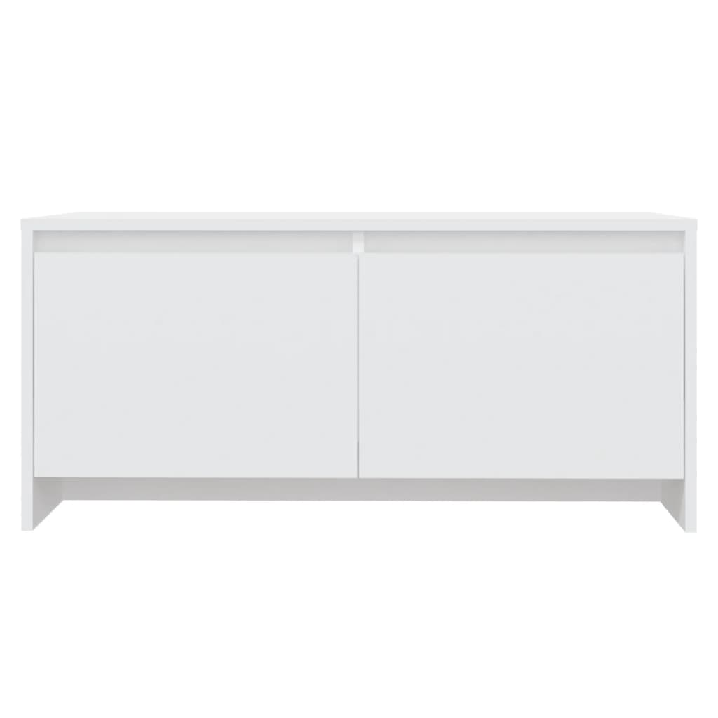 Tavolino da Salotto Bianco 90x50x41,5 cm in Legno Multistrato