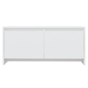 Tavolino da Salotto Bianco 90x50x41,5 cm in Legno Multistrato