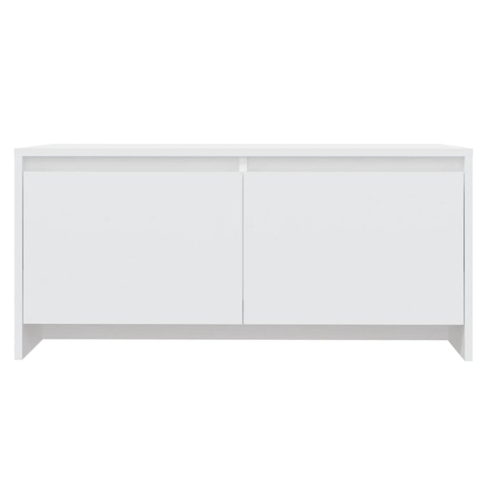 Tavolino da Salotto Bianco 90x50x41,5 cm in Legno Multistrato