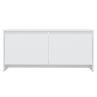 Tavolino da Salotto Bianco 90x50x41,5 cm in Legno Multistrato 809818