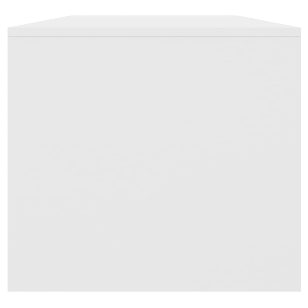 Tavolino da Salotto Bianco 102x50x45 cm Legno Multistrato 809827