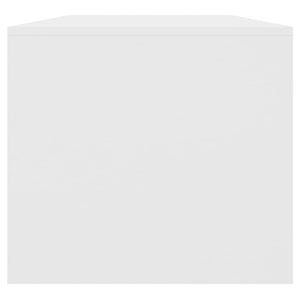 Tavolino da Salotto Bianco 102x50x45 cm Legno Multistrato 809827