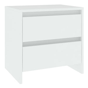 Comodino Bianco 45x34,5x44,5 cm in Legno Ingegnerizzato 809845