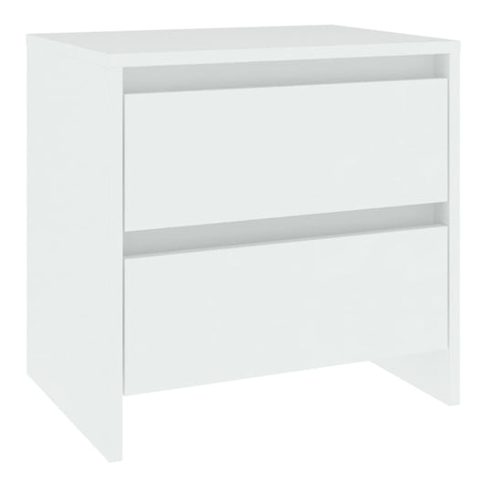 Comodino Bianco 45x34,5x44,5 cm in Legno Ingegnerizzato 809845