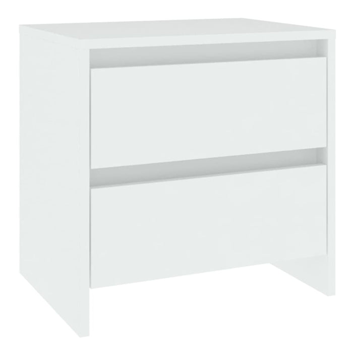 Comodino Bianco 45x34,5x44,5 cm in Legno Ingegnerizzato 809845