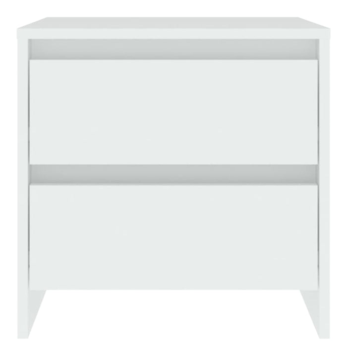 Comodino Bianco 45x34,5x44,5 cm in Legno Ingegnerizzato 809845