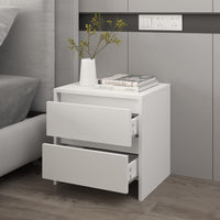 Comodino Bianco 45x34,5x44,5 cm in Legno Ingegnerizzato 809845