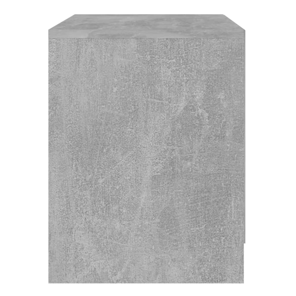 Comodini 2 pz Grigio Cemento 45x34,5x44,5 cm in Truciolato 809854