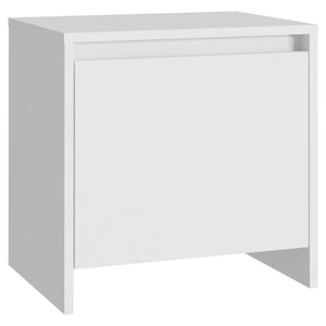 Comodino Bianco 45x34x44,5 cm in Truciolato 809863