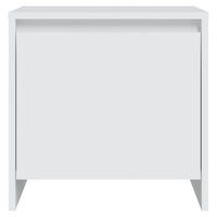 Comodino Bianco 45x34x44,5 cm in Truciolato 809863