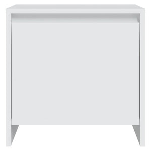 Comodino Bianco 45x34x44,5 cm in Truciolato 809863