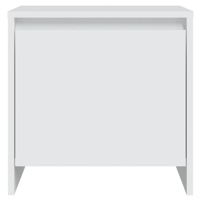 Comodino Bianco 45x34x44,5 cm in Truciolato 809863