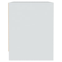 Comodino Bianco 45x34x44,5 cm in Truciolato 809863