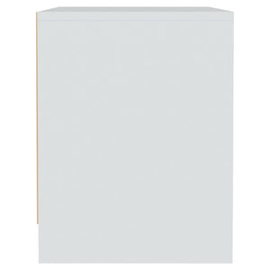 Comodino Bianco 45x34x44,5 cm in Truciolato 809863