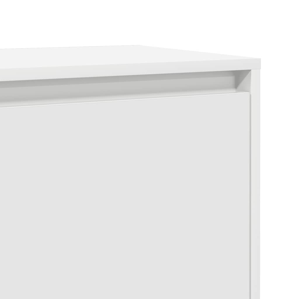 Comodino Bianco 45x34x44,5 cm in Truciolato 809863