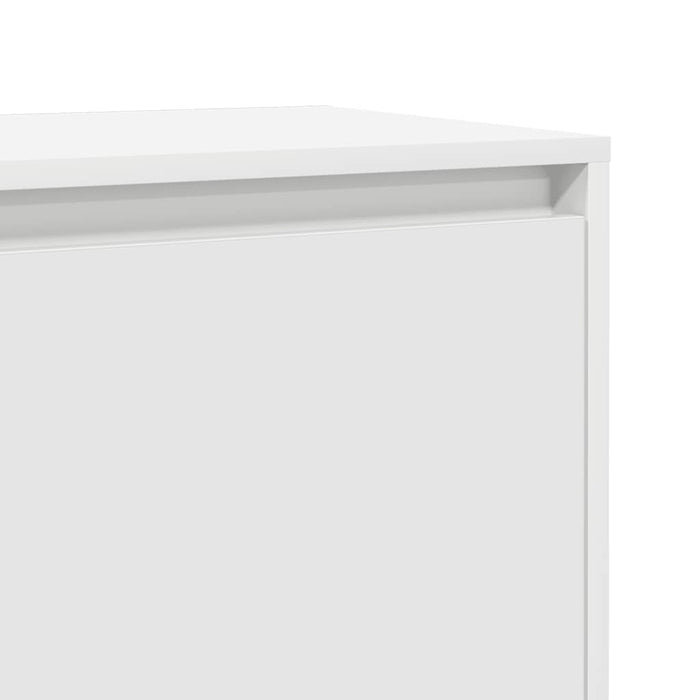 Comodino Bianco 45x34x44,5 cm in Truciolato 809863