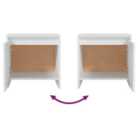 Comodini 2 pz Bianchi 45x34x44,5 cm in Truciolato cod mxl 30463