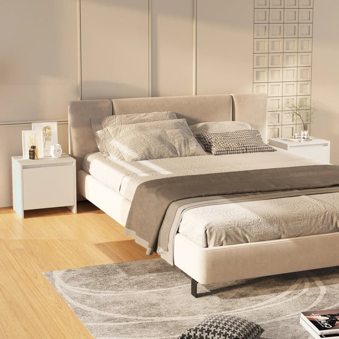 Comodini 2 pz Bianchi 45x34x44,5 cm in Truciolato cod mxl 30463