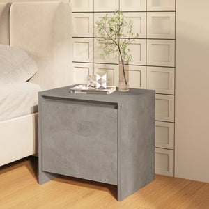 Comodini 2 pz Grigio Cemento 45x34x44,5 cm in Truciolato cod mxl 30414