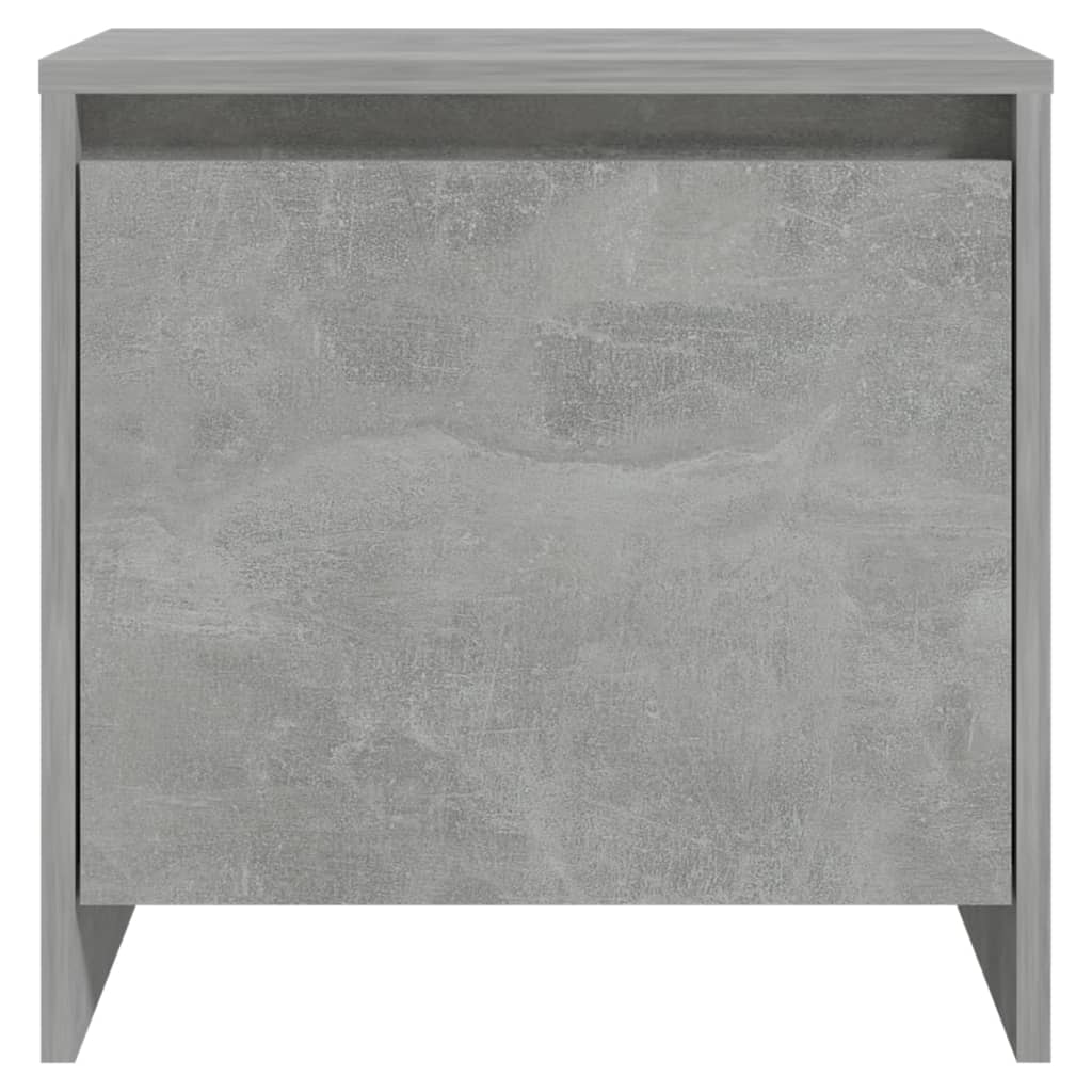 Comodini 2 pz Grigio Cemento 45x34x44,5 cm in Truciolato 809872