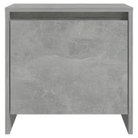 Comodini 2 pz Grigio Cemento 45x34x44,5 cm in Truciolato 809872