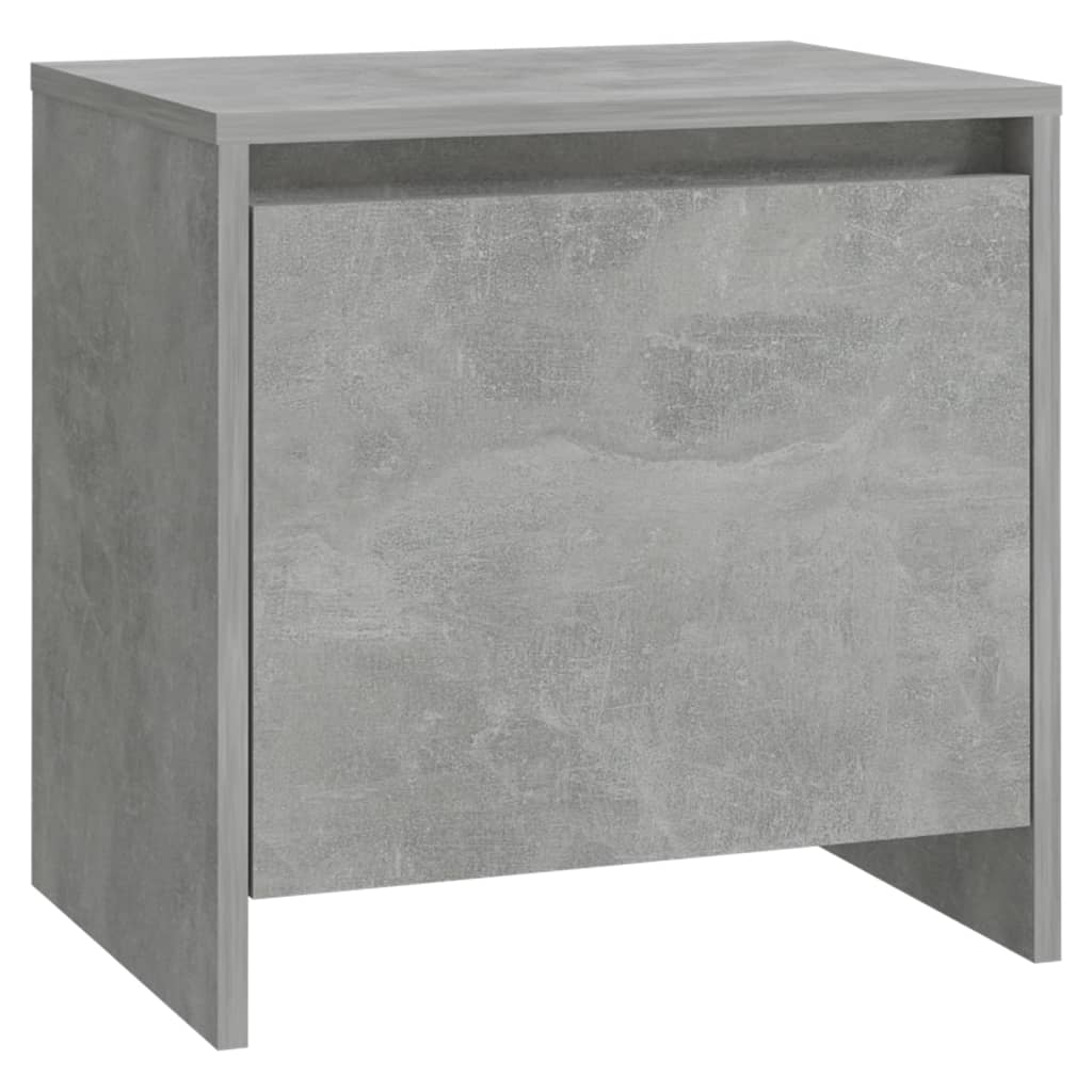 Comodini 2 pz Grigio Cemento 45x34x44,5 cm in Truciolato 809872