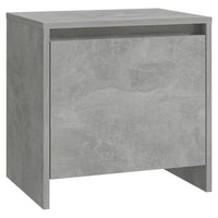 Comodini 2 pz Grigio Cemento 45x34x44,5 cm in Truciolato cod mxl 30414