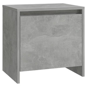 Comodini 2 pz Grigio Cemento 45x34x44,5 cm in Truciolato cod mxl 30414