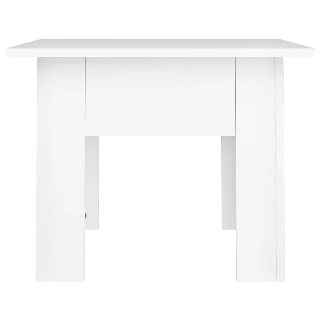 Tavolino da Salotto Bianco 55x55x42 cm in Legno Multistrato 810235