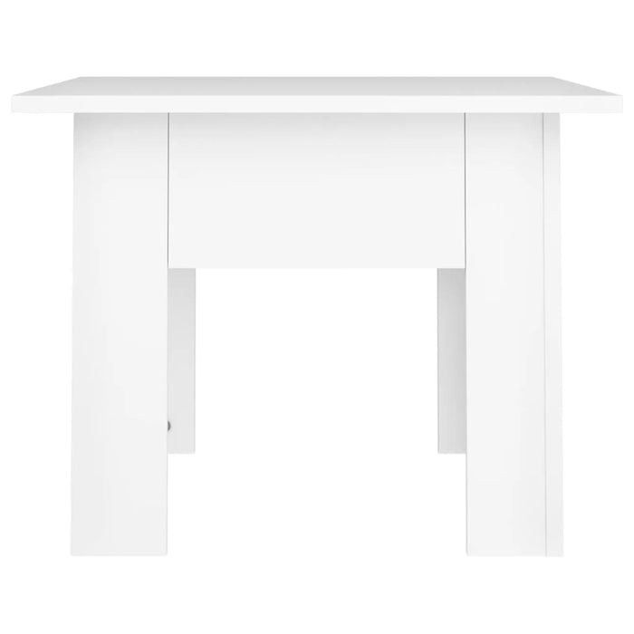 Tavolino da Salotto Bianco 55x55x42 cm in Legno Multistrato 810235