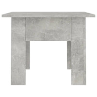 Tavolino da Caffè Grigio Cemento 55x55x42 cm in Truciolato 810239