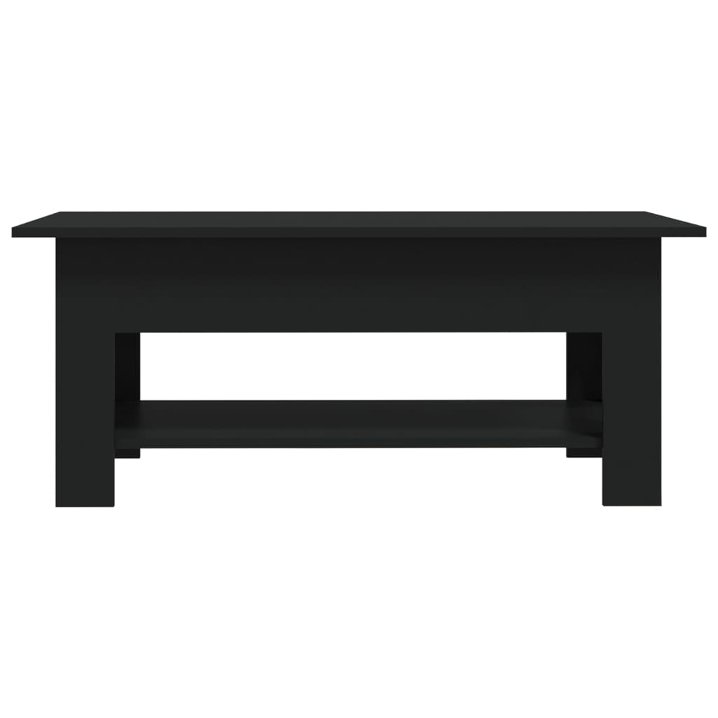 Tavolino da Salotto Nero 102x55x42 cm in Truciolato 810254