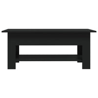 Tavolino da Salotto Nero 102x55x42 cm in Truciolato 810254