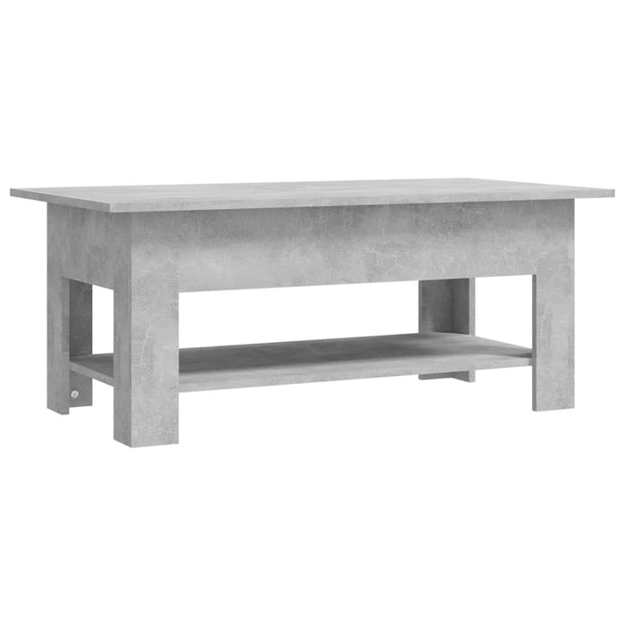 Tavolino da Salotto Grigio Cemento 102x55x42 cm in Truciolato cod mxl 22561