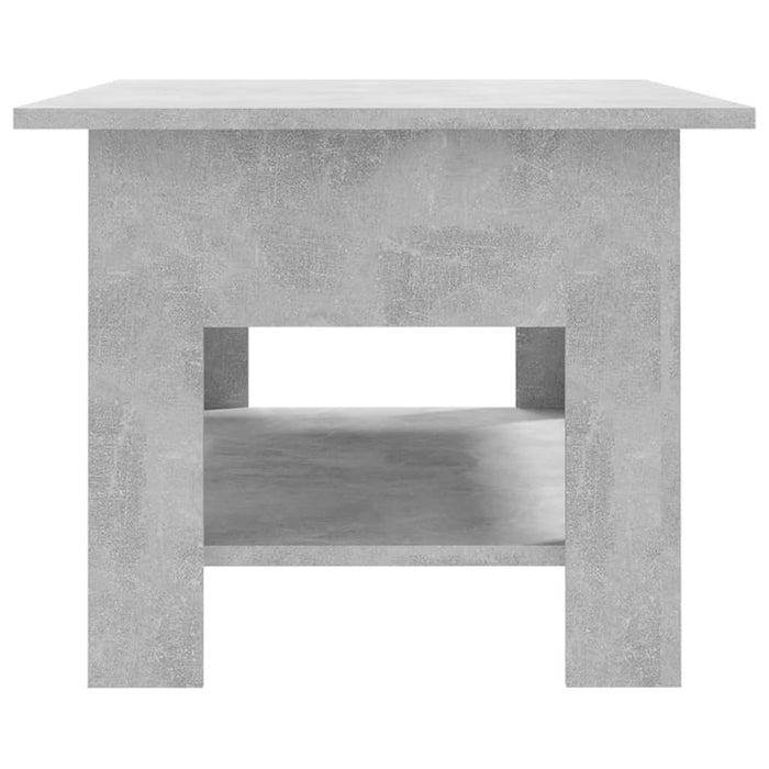 Tavolino da Salotto Grigio Cemento 102x55x42 cm in Truciolato 810257