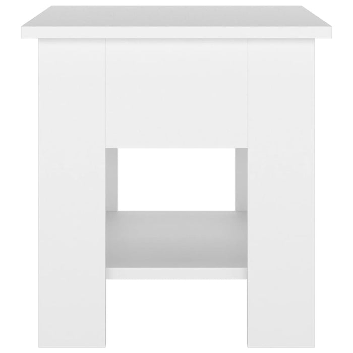 Tavolino da Salotto Bianco 40x40x42 cm in Legno Multistrato cod mxl 24351