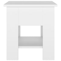 Tavolino da Salotto Bianco 40x40x42 cm in Legno Multistrato 810271