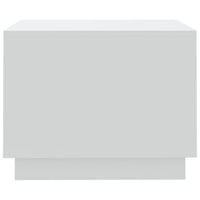 Tavolino da Salotto Bianco 55x55x43 cm in Truciolato