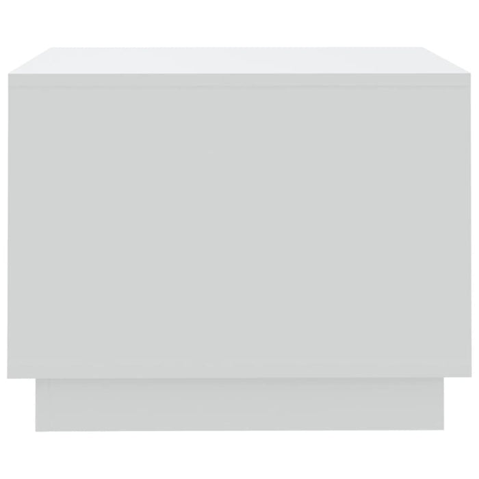 Tavolino da Salotto Bianco 55x55x43 cm in Truciolato