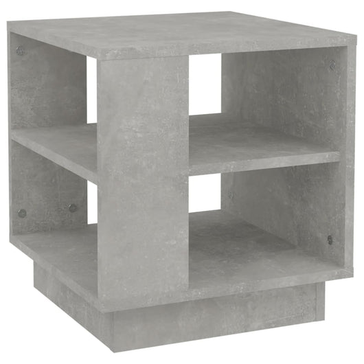 Tavolino Salotto-Tavolino da Soggiorno Grigio Cemento 40x40x43 cm Legno Multistrato