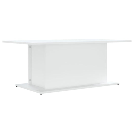 Tavolino da Salotto Bianco 102x55,5x40 cm in Truciolato 810307